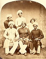Muslim men in pajamas (various styles), Bombay, 1867