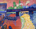 Charing Cross Bridge, London; by André Derain; 1906; oil on canvas, 80.3 × 100.3 cm.; National Gallery of Art (Washington, D.C., US)