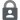 A symbolic representation of a padlock, dark grey in color with a grey shackle.