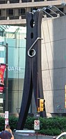 May 1974, Clothespin is a weathering steel sculpture by Claes Oldenburg, located at Centre Square, 1500 Market Street, Philadelphia