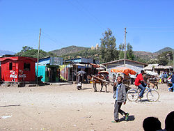 View of shops in Kemise