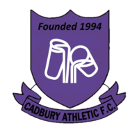 The club badge (also the logo of Cadbury's)