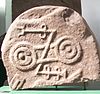 The back of Meigle 7 Pictish stone in the Meigle Sculpted Stone Museum