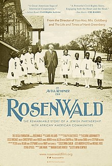 Julius Rosenwald, standing with a line of girls, the letters of his name are spelled out on their white dresses