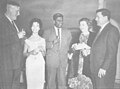 Chitrananda (in the middle) at Australia Broadcasting Commission (ABC) in 1959 as a Radio & television Scholar