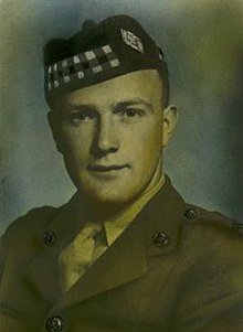 Colour portrait photograph of Douglas Ford, wearing his military uniform