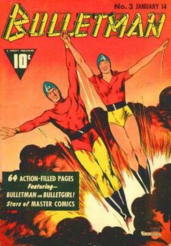 Cover of Bulletman #3 (1942). Art by Mac Raboy