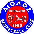 The club's Aiolos Trikalon B.C. logo (1993–2012).