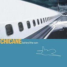 The cover portrays a close up shot of the side of an aeroplane in the top half; the lower half is solid light blue with the artist and album name written on it in yellow and white respectively.
