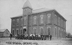 1st Berne High School Building (1888-1939; photo c.1908)