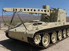 A special vehicle used for towing tanks, on the museum grounds