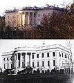 The Château de Rastignac compared to the South Portico of the White House, c. 1846