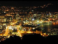 Wellington City by night