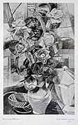Auguste Herbin, 1912, Les roses, oil on canvas, 92.1 x 60.3 cm. Exposició d'Art francès d'Avantguarda, Galeries Dalmau, Barcelona, 1920 (page from the catalogue)