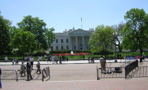 For security reasons, the section of Pennsylvania Avenue on the north side of the White House is closed to all vehicular traffic, except government officials.