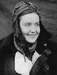 Photograph of Tatyana Makarova wearing a heavy coat and aviator's hat, the attire worn on night bombing missions