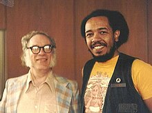 Dennette with a fellow Mensan, Mensa International Vice-president Isaac Asimov (Rochester, NY, 1981)