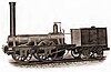 Illustration of "Old Ironsides", Baldwin's first commissioned locomotive built in 1832