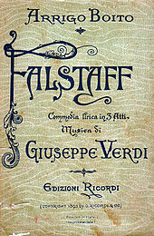 front cover of musical score