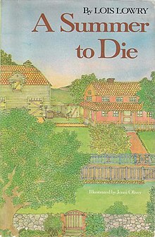 Cover art from first edition of "A Summer to Die" by Lois Lowry