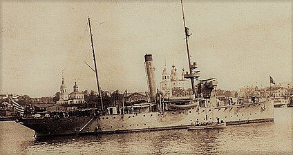 USS Sacramento at Archangel, Russia, 1919