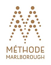 Photograph of the logo Méthode Marlborough used for New Zealand sparkling wine