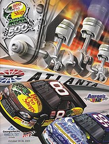 The 2003 Bass Pro Shops MBNA 500 program cover.