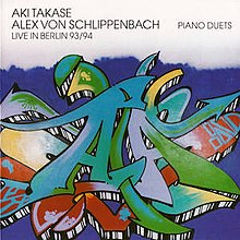 Cover of Piano Duets Live in Berlin 93-94 by Aki Takase and Alexander von Schlippenbach