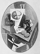 Jean Metzinger, c.1917, Nature morte, Exposició d'Art francès d'Avantguarda, Galeries Dalmau, Barcelona, 1920 (page from catalogue)