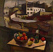 Knife and Fruit in Front of the Window, 1917, 91.8 × 92.4 cm. Museo Dolores Olmedo