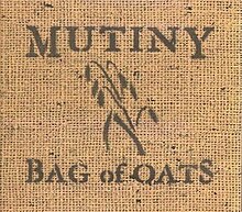 Background of light brown hessian with band name across top in large, dark grey print. EP name across in bottom in some colour but smaller sized. In the middle is a graphic of a stalk of a cereal.