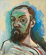 Henri Matisse, 1906, Self-Portrait in a Striped T-shirt, Statens Museum for Kunst, Copenhagen, Denmark