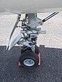 Landing gear on a private jet