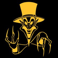 a monstrous yellow-colored ringmaster character in a top hat