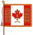 The regimental colour of the Canadian Grenadier Guards.