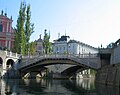 "Tromostovje" or the Triple bridge, Ljubljana, (1929–32)