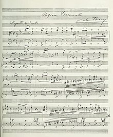 musical manuscript