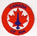 CF-104 Starfighter Crest worn by aircrew and ground crew in the mid-1970s