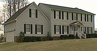 A two-story modular dwelling