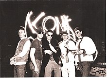 KONK on the rooftop of Danceteria in New York City, circa 1983