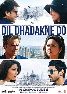 Dil Dhadakne Do poster featuring the lead actors.