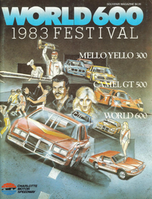1983 World 600 program cover