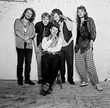 Random Gender in 1986: left to right – Richard Hughes, Simon Cousins, Pat D’Arcy, Jon Cousins, Myke Vince