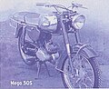 The Mego 50S (1967 model pictured) was Mego's "classic" motorcycle