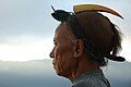 Nishi tribal man at Lumdung, Arunachal Pradesh