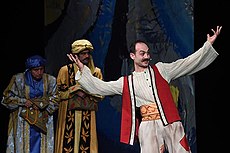 A scene from the play "Pele Pughi" at Paronyan Theatre.