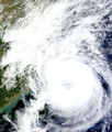 Typhoon Fitow Landfall