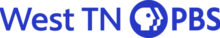The words "West TN" in a slightly thinner blue font next to the PBS network logo.