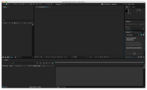 Adobe After Effects CC 运行于 OS X El Capitan