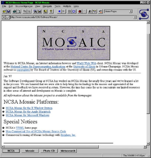 NCSA Mosaic 3.0执行于Windows